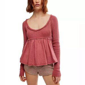 BNWT: Free People Women's Found Your Babydoll Top - Size Medium